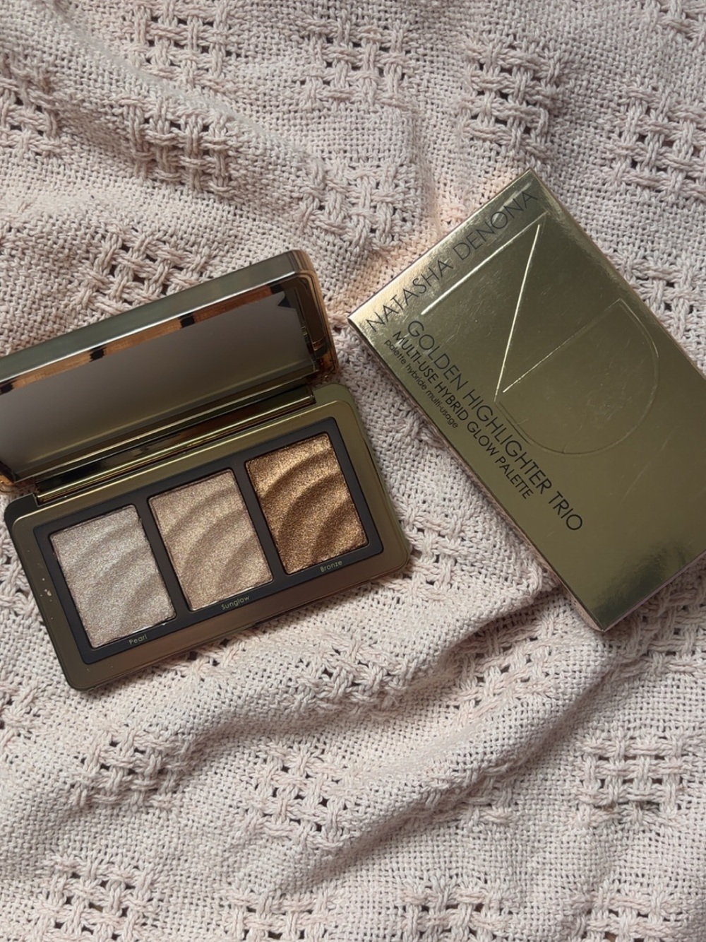 Natasha Denona Golden Highlighter Trio Multide Hybrid Glow Palette
